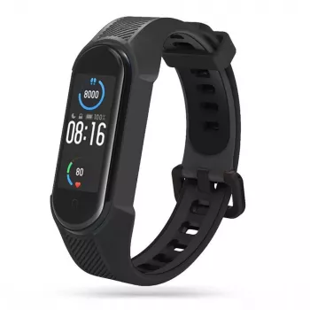 Tech-Protect Armour TPU gumijast pas za Xiaomi Mi Band 7, črn