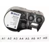 Brady M4C-375-422 samolaminirna vinilna kartuša z nalepkami za tiskalnike BMP41/BMP51/BMP53/M511, bela, 25,4 mm x 6,4 m