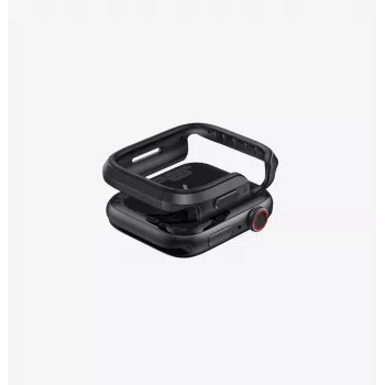 UNIQ Valencia ovitek za Apple Watch 46 mm, Midnight Black Uni001443