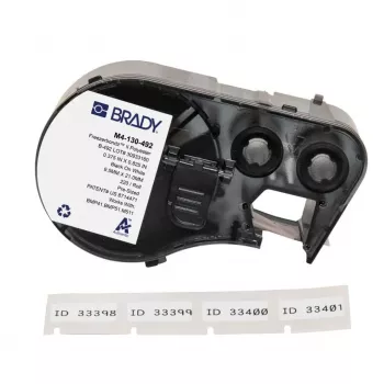 BRADY M4-130-492 R6600 smolni trak za termični prenos za BMP41/BMP51/BMP53/M511, črn, 45,72 mm x 22,86 m
