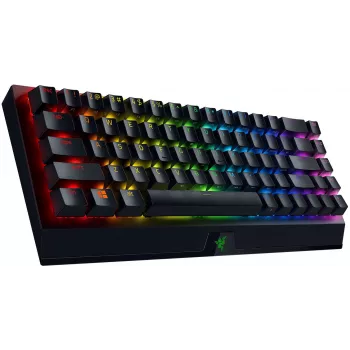 Razer BlackWidow V3 Mini HyperSpeed 65% brezžična mehanska igralna tipkovnica - Razer Yellow stikala, Chroma RGB, Bluetooth 5.0, USB-C, črna