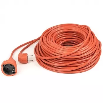 POWER PLANT, LLC 40m podaljševalni kabel za zahtevne pogoje z 1 vtičnico Schuko, 3x2,5mm² gumijasti kabel, IP44, 16A, 230V, črn