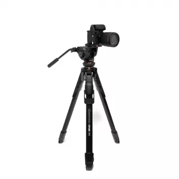 Manfrotto MKONEVA-500X hibridno foto-video stojalo s fluidno glavo, 5-delne aluminijaste noge, flip zaklepi, hitra osrednja palica, torba za prenašanje