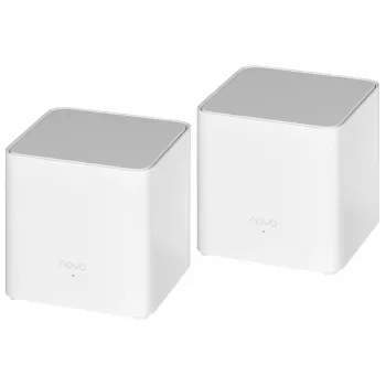 Tenda MX3 (2 kosa) AX1500 Whole Home Mesh Wi-Fi 6 sistem, dvopasovni, 2 gigabitna vrata na enoto, bel