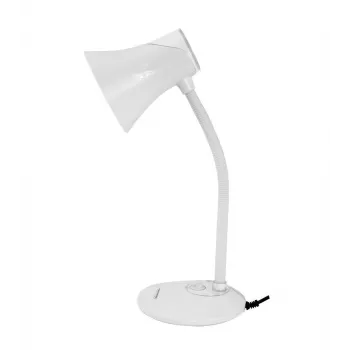 Esperanza POLARIS namizna svetilka E27 12W LED bela ELD111W