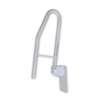MOBILEX PLU058 nagibni kopalniški ročaj – kovina, bel, izstop 600 mm, obremenitev 150 kg