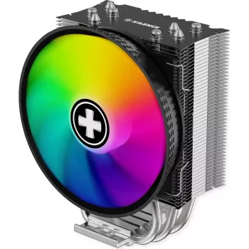 Xilence M404PRO.ARGB hladilnik CPU - 120mm PWM ventilator, 4 heatpipes, ARGB osvetlitev, Intel/AMD multisockel