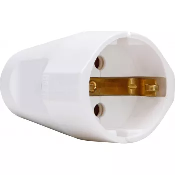 Kopp vtičnica za zaščitni kontakt, 3x1,5 mm², arktično bela
