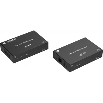 InLine® KVM podaljšek, DP 4K/60Hz, optično vlakno Singlemode, 10 km, komplet (57885O)