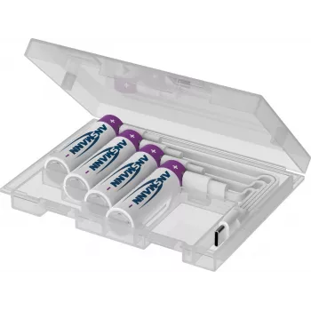 ANSMANN 1312-0044 Li-Ion baterije AA (tip 2200), paket 4 kosov s škatlico za shranjevanje
