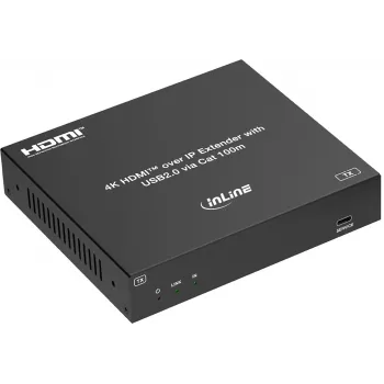 InLine® KVM podaljšek prek IP, HDMI 4K/60Hz, 100m, oddajnik (TX) (57886I)