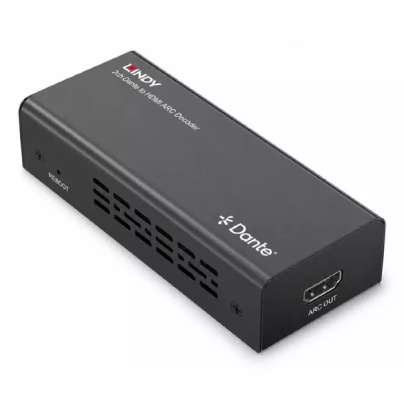 Lindy 2ch Dante na HDMI ARC dekoder