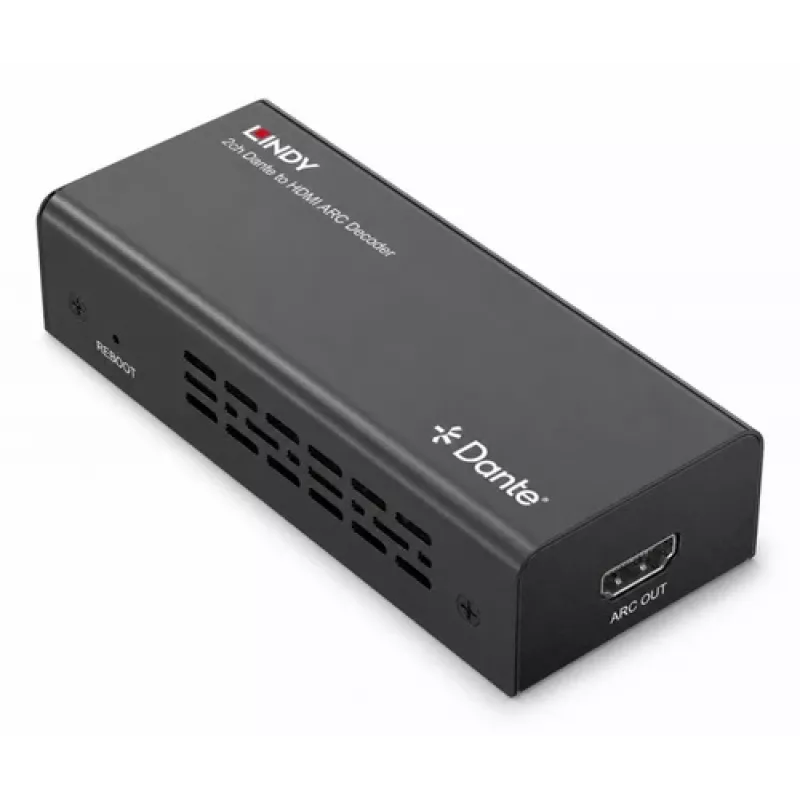 Lindy 2ch Dante na HDMI ARC dekoder