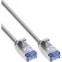 InLine® slim Cat.6A U/FTP patch kabel, 5m, siv