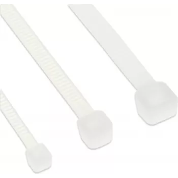 InLine® vezice 200mm x 4,8mm, naravne barve, 100 kosov