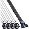 INLINE MCIO x8 razdelilni kabel na 8x SATA, 0,5 m