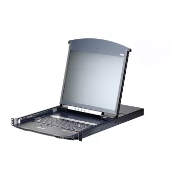 ATEN KL1108VN 8-portno 19-palčno stikalo LCD KVM over IP, dvojna tirnica, tipkovnica US
