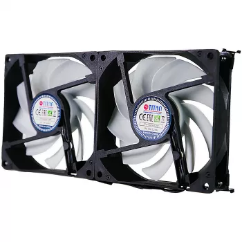 Titan TTC-SC22(A)/V2+ dvojni ventilator za hladilnik 92x25mm IP55 za kampiranje