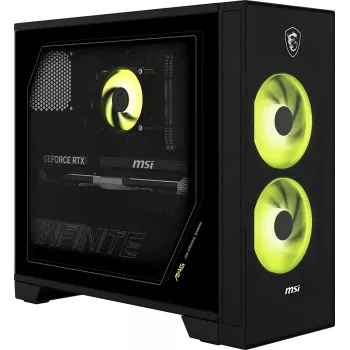 MSI MAG Infinite Z 8B 9NVPR7-051AT namizni računalnik za igre, AMD Ryzen 7 9700X, 16GB DDR5, 1TB NVMe SSD, NVIDIA GeForce RTX 5070, Windows 11 Home, črn
