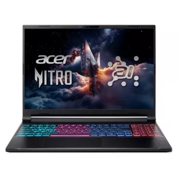 Acer Nitro V 16S AI prenosnik za igre - Ryzen AI 7 350, 16 inch WQXGA 165Hz, 16GB DDR5, 1TB SSD, NVIDIA GeForce RTX 5050, Windows 11 Pro, črn