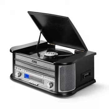 AKAI ATT-350CC gramofon s CD, kaseto, snemanjem prek USB in AM/FM radiem