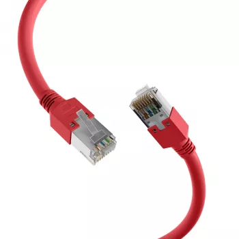 EFB Elektronik K2793.0,50 RJ45 crossover patch kabel Cat.5e SF/UTP, Hirose TM11, Draka UC300, 0,5 m, rdeč
