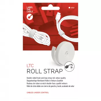 LABEL THE CABLE LTC PRO rola ježkov, dvostranska ježkova rola, 25 m bela