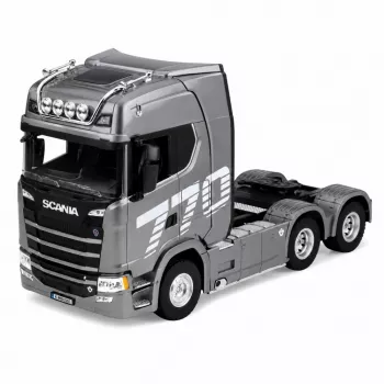 HUINA 32329 Scania 1:18 6-kanalna RC vlačilec s polprikolico siva srebrna