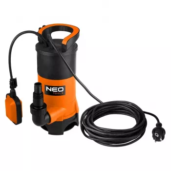 NEO TOOLS 900W potopna črpalka za umazano vodo s pretokom 16000 l/h in plovnim stikalom