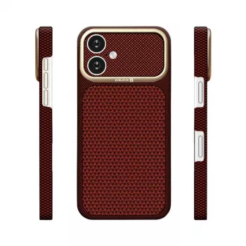 Evelatus Apple iPhone 17 Carbon Premium Edition MagSafe ovitek burgundy
