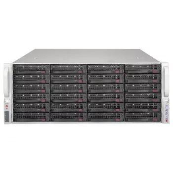 Supermicro SuperChassis CSE-846BE1C-R609JBOD 4U 24 rež Hot-Swap SAS3/SATA3 JBOD ohišje za shranjevanje z redundantnimi 600W Platinum napajalniki