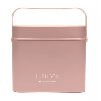 Rio CSBL-EU/1,1 kovček za kozmetiko Large Lush Box – aluminijasta lepotilna škatla z zložljivimi predali in zaklepljivimi zapahi, črna
