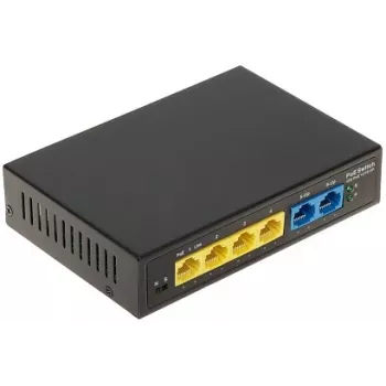 PoE stikalo GTX-A1-06-42-V2, 4-portno Fast Ethernet neupravljano PoE+ omrežno stikalo