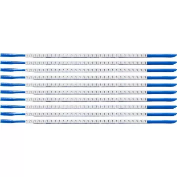 Brady SCN-07-1 označevalec kablov z objemko, napis 1, bel, za premer kabla 1,9-2,4 mm, 300 kosov