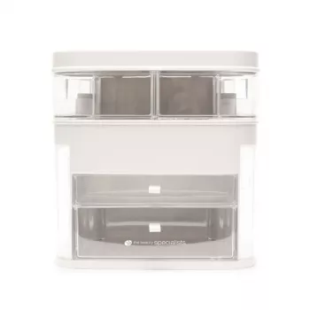 Rio CSSM-EU/1,2 Beauty Box shranjevanje kozmetike s prekucnimi pladnji in ključavnico