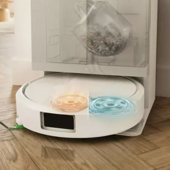 iRobot Roomba Plus 415 Combo robotski sesalnik bel + AutoWash Dock