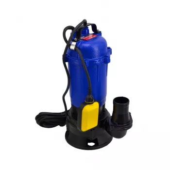AWTOOLS potopna črpalka za umazano vodo 1050W z drobilnikom in plovnim stikalom, 18000 L/h, višina črpanja 10 m, lito železo