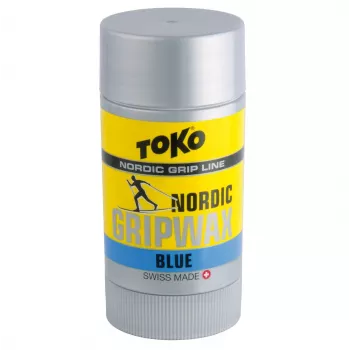 Toko Carbon GripWax moder 25g - vosek za vzpon brez PFC za hladen sneg (-7°C do -2°C)