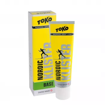 Toko Nordic Base Klister Green - vosek za oprijem pri teku na smučeh za led in preobražen sneg, -10°C do -2°C, 60g tuba