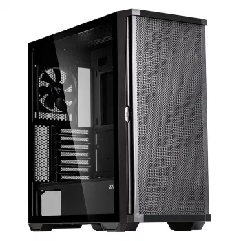 Zalman Z10 ATX mid-tower ohišje, črno, kaljeno steklo, 4x ARGB ventilatorji