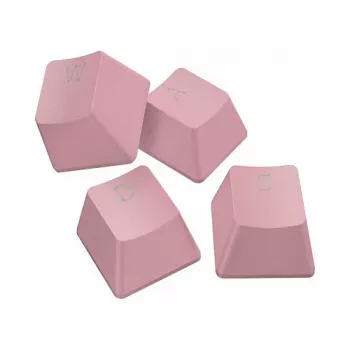 Komplet za nadgradnjo tipk Razer PBT Keycap + Coiled Cable, Doubleshot-PBT, kabel USB-C na USB-A spiralni, Quartz Pink (RC21-01491000-R3M1)