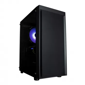 Zalman T3 PLUS mATX Mini-Tower ohišje PC, črno, akrilno okno, 2 ventilatorja