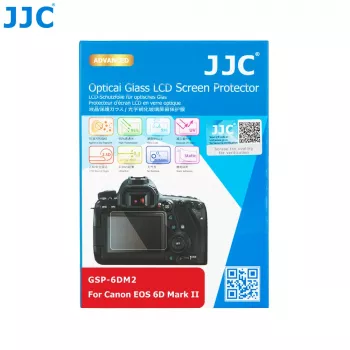 JJC zaščitna folija za zaslon iz kaljenega stekla 9H za Canon EOS 6D Mark II LCD (GSP-6DM2)