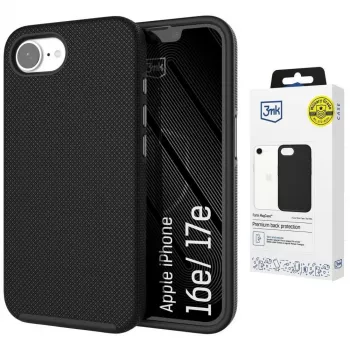 3MK Fortis MagCase za Apple iPhone 16e / 17e - črna