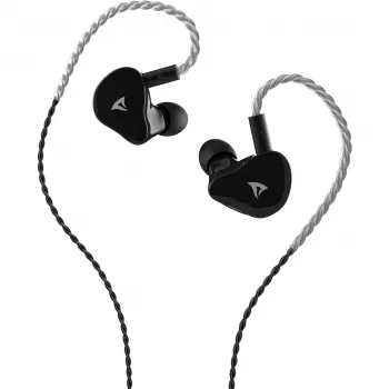 Sharkoon Stealthbite IEM in-ear igralne slušalke z snemljivim mikrofonom na ročici, USB-C/USB-A/3,5 mm, črne