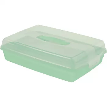 Curver pravokotna posoda za prenašanje tort 45 x 29,5 x 11,1 cm svetlo modra