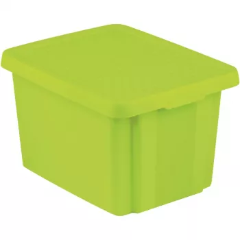 CURVER Essentials 26L škatla za shranjevanje s pokrovom, zelena, 44 x 34 x 27 cm