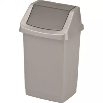 Curver Click-It koš za smeti 9L srebrn