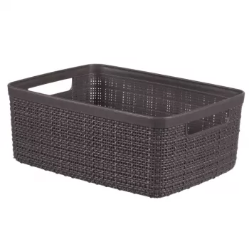 Curver košara Jute S 5L 27x20x11cm temno siva