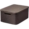 CURVER Style M škatla za shranjevanje s pokrovom 39,3x29,3x18,7 cm temno rjava